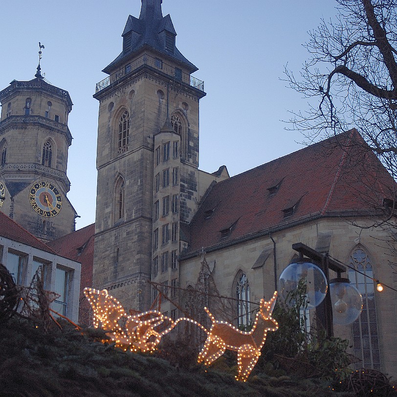 DSC_0029 Baden-Württemberg, Stuttgart, Weihnachtsmarkt, Stiftskirche