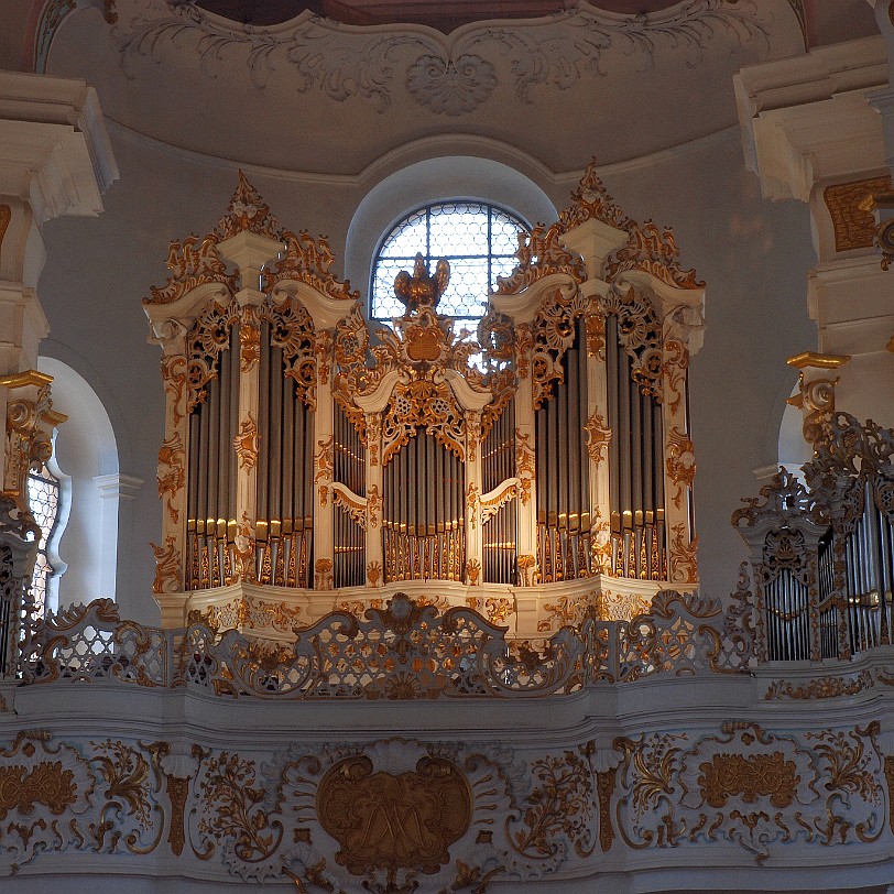 DSC_0243 Deutschland, Bayern, Wieskirche, Steingaden Die Wieskirche ist eine bemerkenswert prächtig ausgestattete Wallfahrtskirche in Wies (Gemeinde Steingaden) im so...