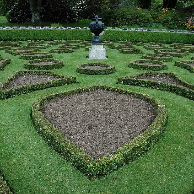 [D-0709] Bodmin, Lanhydrock Castle & Garden, Cornwall, Großbritannien,Erstbau 1694