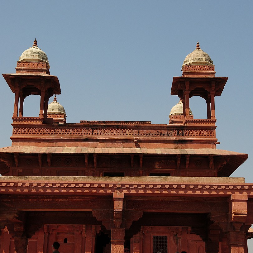 DSC_3640 Fatehpur Sikri ist eine Stadt im Bundesstaat Uttar Pradesh in Indien mit etwa 30.000 Einwohnern, 40 Kilometer südwestlich von Agra gelegen, ehemalige Hauptstadt...