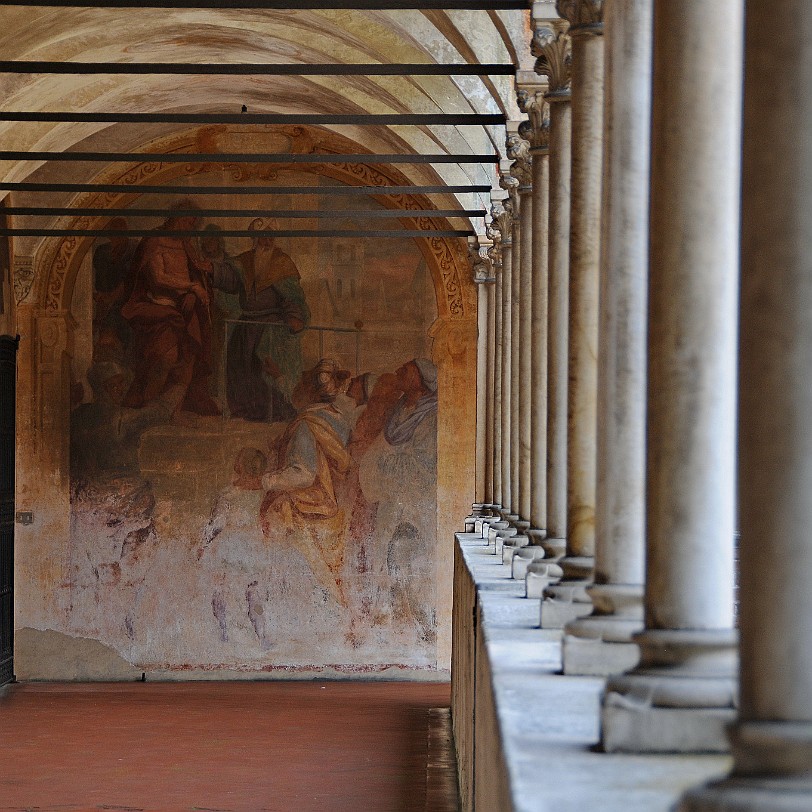 2013-07 Mailand [0351] Die Certosa di Pavia ist eine 9 km nördlich von Pavia gelegene, ursprünglich für den Kartäuserorden erbaute Klosteranlage. Sie gehört zu den bedeutendsten...