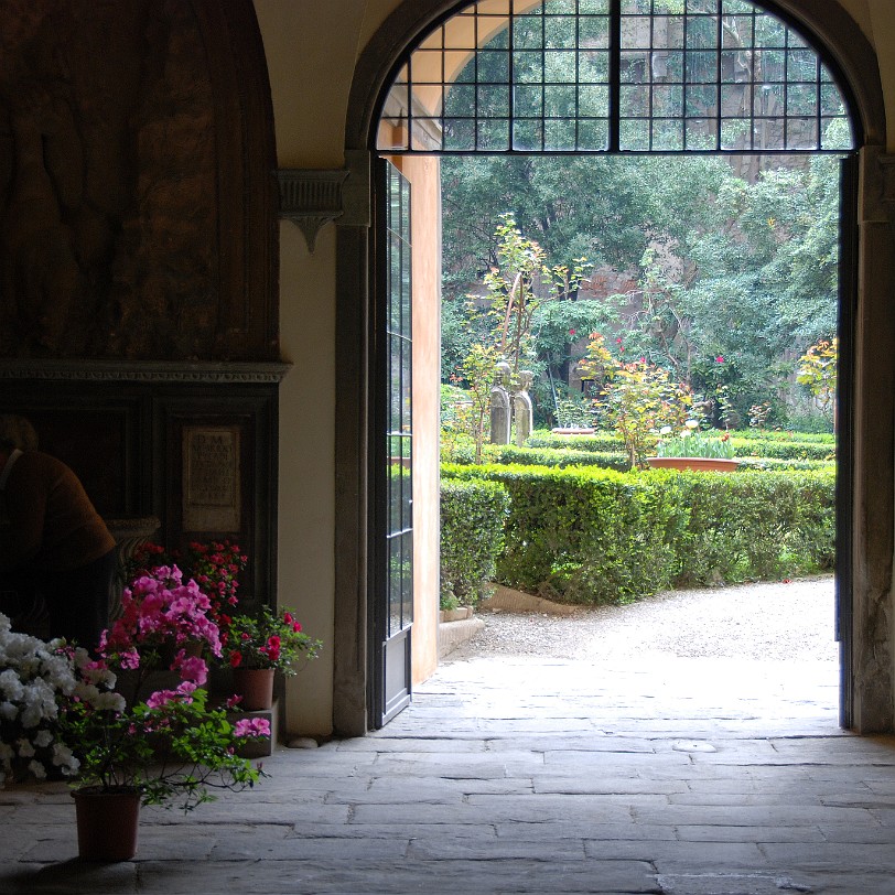 DSC_0574 Florenz; Toskana; Italien; Garten; Hinterhof