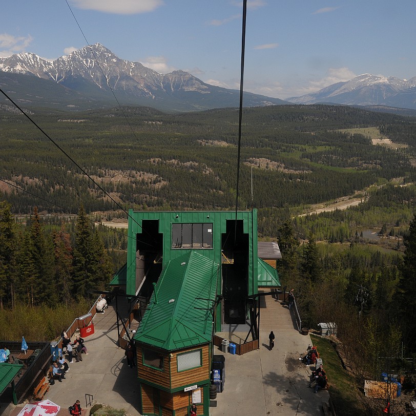 DSC_0596 Kanada; Alberta; Nationalpark; Jasper; Jasper Tramway; Whistlers Mountain 2.285 Meter hoher Aussichtsberg nahe der Ortschaft Jasper