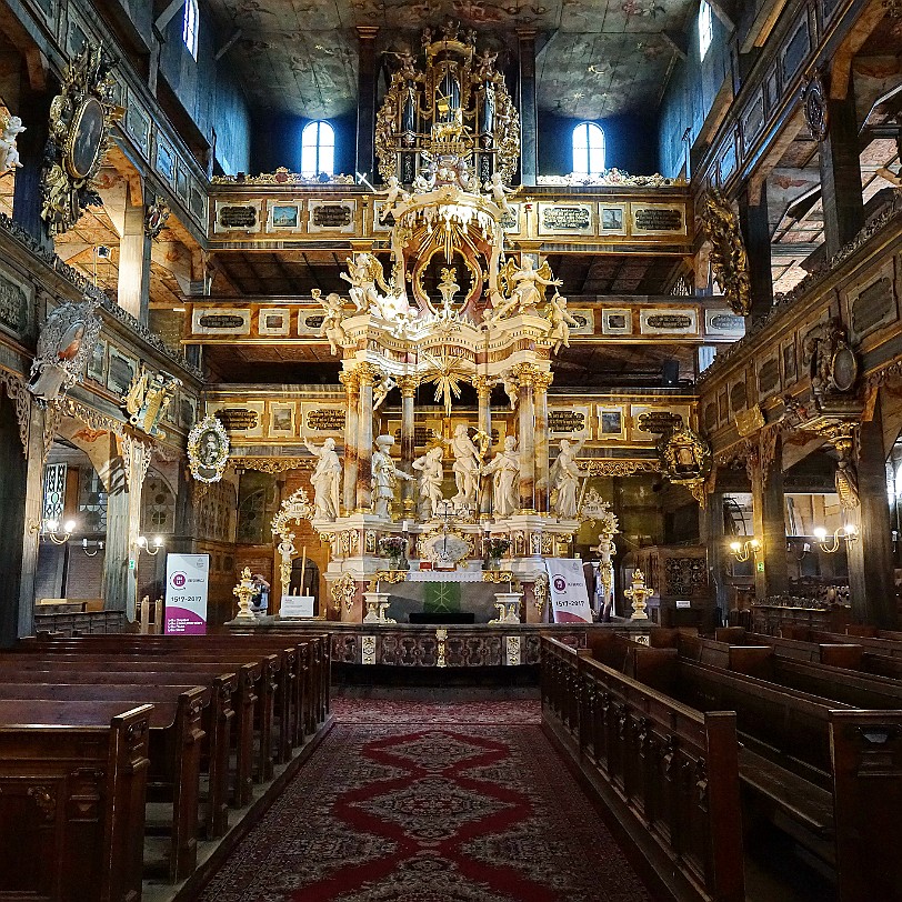 DSC03609 Die Schweidnitzer Kirche wurde nach einem Entwurf des Breslauer Architekten Albrecht von Saebisch (16101688) gebaut. Grundsteinlegung war am 23. August 1656....