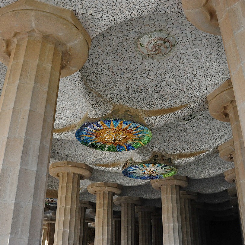 DSC_6213 Park Güell, Decke der Sala Hippostila