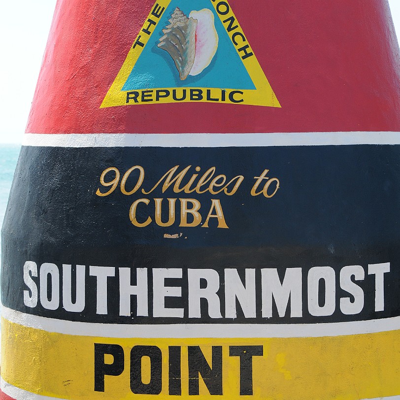 DSC_7902 Florida Keys, Key West, Florida, USA Da Key West damit auf dem Landweg erreichbar ist, gilt der südlichste Punkt auf Key West seither als der südlichste Punkt...