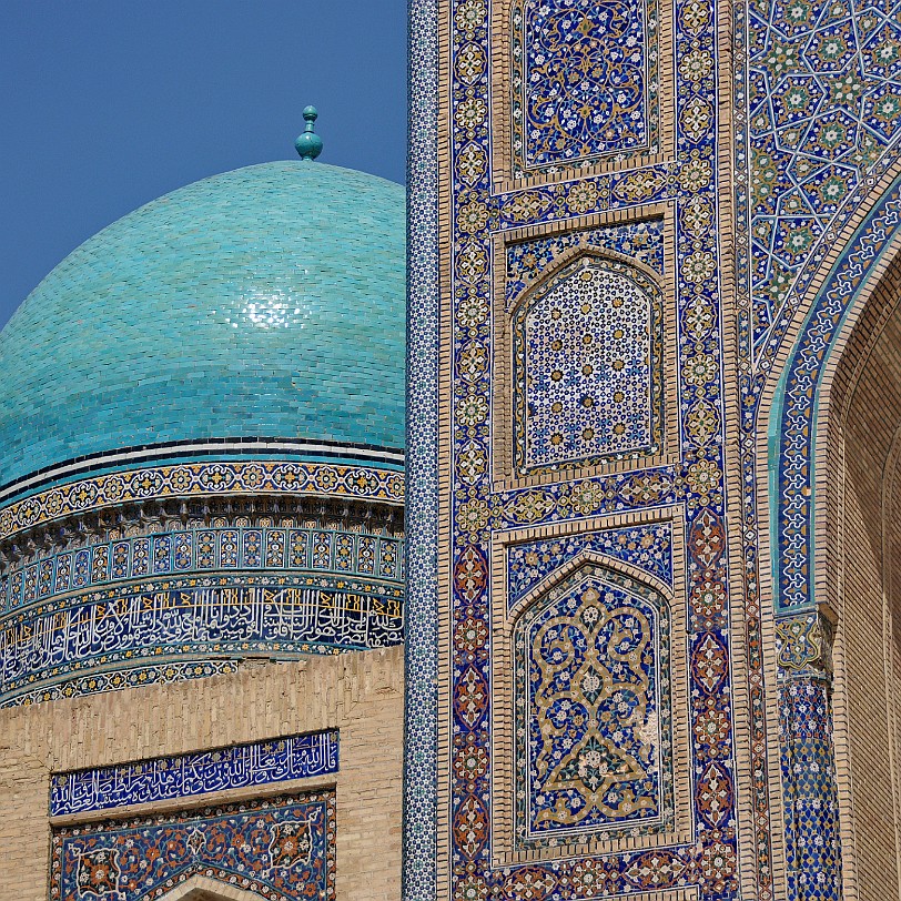2012-05 Usbekistan [494] Buchara, Usbekistan, Kalan Moschee Im Jahre 1121 baute Arslan-Khan das letzte Gebäude der Moschee, es wurde jedoch bei der Eroberung Bucharas durch Chingis-Khan...